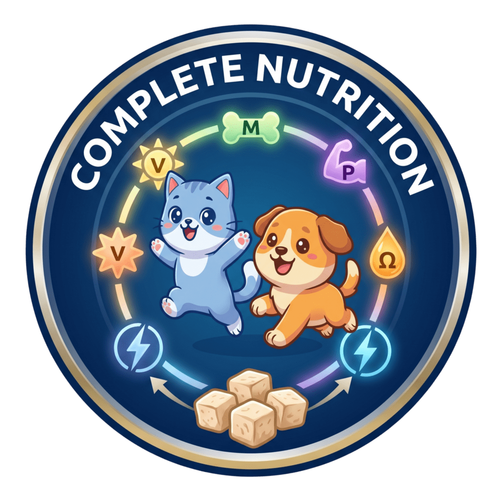 icon nutrisi komplit untuk cat corner healthy snack frozen-dried dada ayam